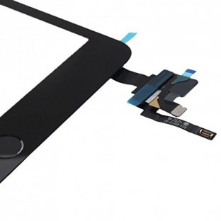digitateur en verre de l'écran tactile de l'iPad Mini 3 + connecteur IC noir pré-assemblé (A1599, A1600)