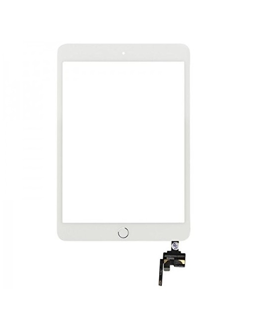 iPad Mini 3 Touchscreen Glass Digitizer + IC Connector White Pre-Assembled (A1599, A1600)