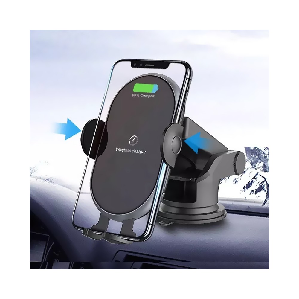 Support pour téléphone portable avec chargeur de voiture sans fil