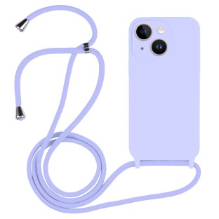 Necklace Étui pour chaîne de téléphone portable pour iPhone 14 (violet)