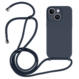 Necklace Custodia Mobile Chain per iPhone 14 Plus (blu notte)