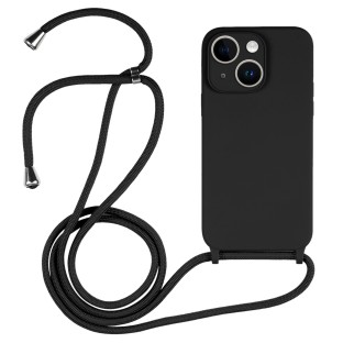Necklace Mobile Chain Case for iPhone 14 Plus (Black)