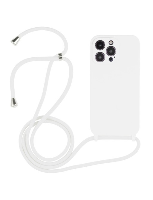 Necklace Custodia Mobile Chain per iPhone 14 Pro Max (bianco)