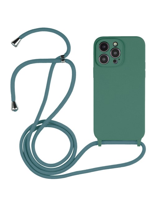 Necklace Custodia Mobile Chain per iPhone 14 Pro Max (verde)