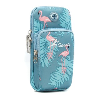 Sac de bras pour téléphone portable / sac de fitness taille L Flamingo