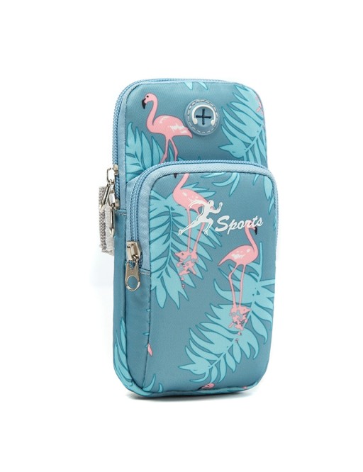 Sac de bras pour téléphone portable / sac de fitness taille L Flamingo