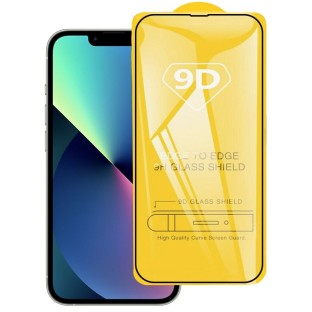 vetro di protezione del display 9D per iPhone 14 / iPhone 13 / iPhone 13 Pro