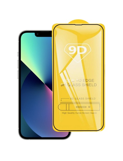 vetro di protezione del display 9D per iPhone 14 / iPhone 13 / iPhone 13 Pro