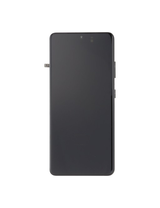 Ersatzdisplay mit Rahmen für Samsung Galaxy S21 Ultra 5G Schwarz