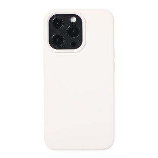 Silicone Mobile Phone Case for iPhone 14 Pro (White)
