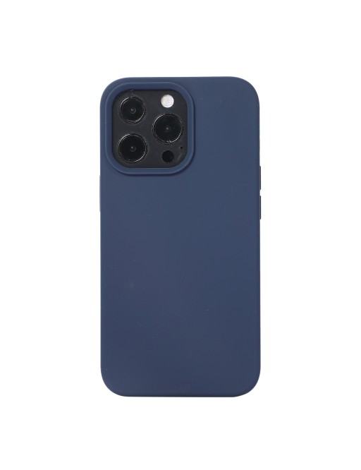 Silikon Handyhülle für iPhone 14 Pro Max (Midnight Blue)