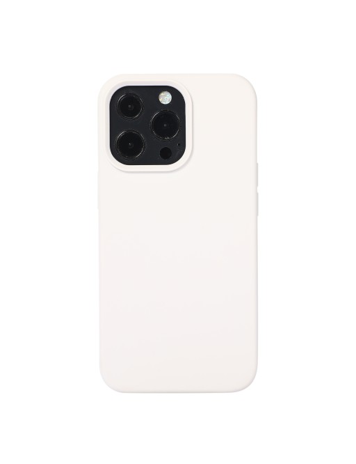 Custodia in silicone per iPhone 14 Pro Max (bianco)