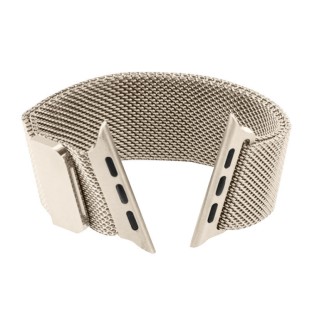 Bracelet en acier inoxydable pour Apple Watch Series 2/3 42mm & 4/5/SE/6 44mm & 7 45mm Milan Starlight