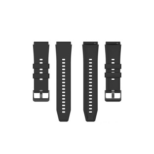 Silikon-Armband für Huawei Watch GT2 46mm Schwarz