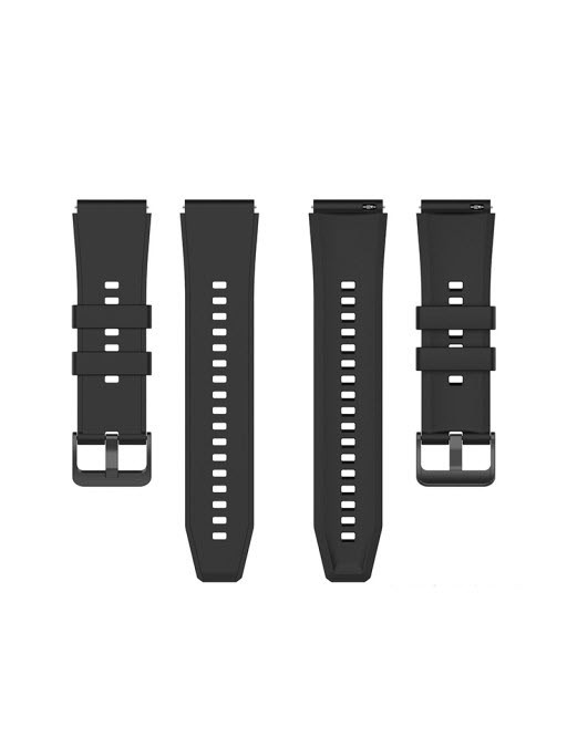 Silikon-Armband für Huawei Watch GT2 46mm Schwarz