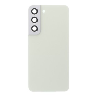 Samsung Galaxy S22 5G Battery Cover con cornice adesiva + obiettivo fotocamera posteriore giallo