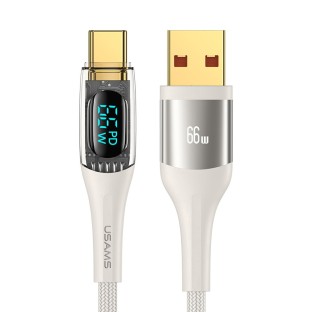 2m Type-C to USB-A 66W Data & Charging Cable with Display