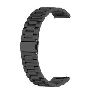 Bracciale in acciaio inossidabile nero per Huawei Watch GT 2 42mm / Watch GT 3 42mm