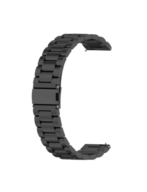 Bracciale in acciaio inossidabile nero per Huawei Watch GT 2 42mm / Watch GT 3 42mm