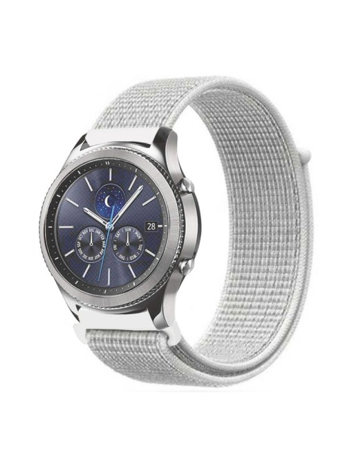 Samsung Galaxy Watch 46mm Nylon Uhrenarmband Weiss