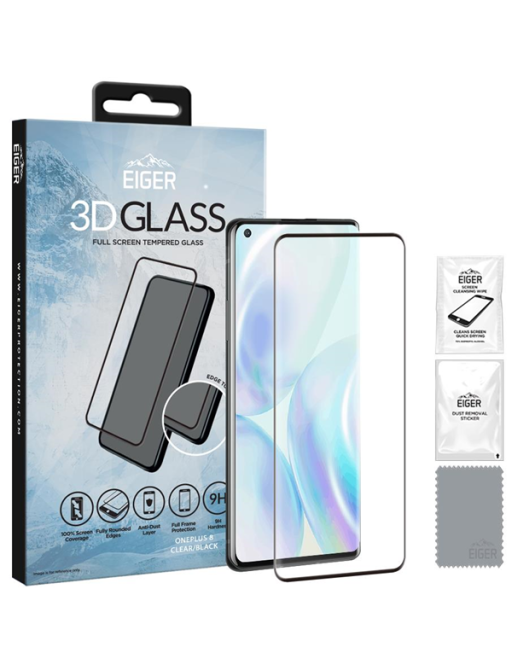 OnePlus 8. 3D-Glas