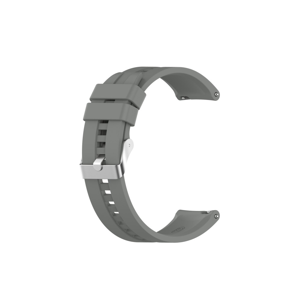 Huawei Watch GT 2 42mm Silikonarmband mit silberner Schnalle Grau
