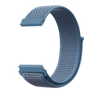 Nylon tressé bracelet de montre pour Samsung Galaxy Watch 42mm bleu