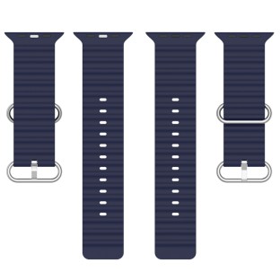 Silicone Strap for Apple Watch Series 8&7 41mm / SE 2&6&SE&5&4 40mm / 3&2&1 38mm Blue