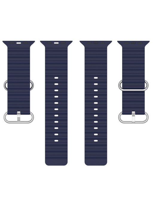 Cinturino in silicone per Apple Watch Series 8&7 41mm / SE 2&6&SE&5&4 40mm / 3&2&1 38mm Blu