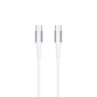 PD 65W USB-C to USB-C Fast Charging Data Cable 1m White