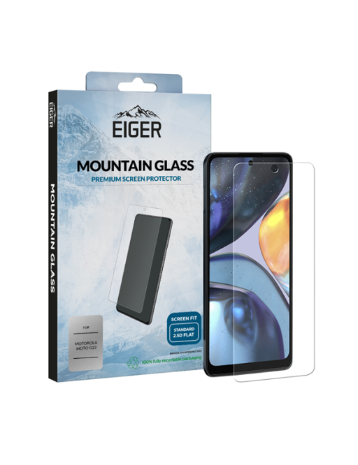 Motorola Moto G22 Display-Glas (1er-Pack) Mountain Glass 2.5D clear