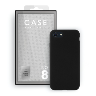 Apple iPhone 7/8/SE Soft-Cover Liquid Silicone Case black