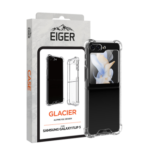 Samsung Galaxy Z Flip5 transparentes Hard-Cover Eiger Glacier Case clear