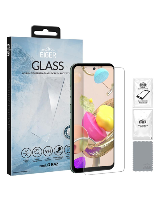 LG K42 Display-Glas 2.5D Glass clear