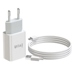 5V 2.1A 1m Chargeur USB-C Blanc