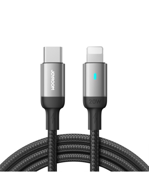 Joyroom 3m 20W USB-C to Lightning fast charging cable black