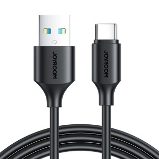 Joyroom Câble de données USB vers USB-C à chargement rapide 3A Noir S-UC027A9
