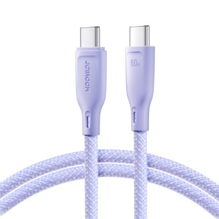 Joyroom 60W USB-C to USB-C Quick Charge Data Cable Purple SA34-CC3