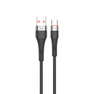 TOTU USB-A to USB-C Skin Feel Charging Cable 1m Black