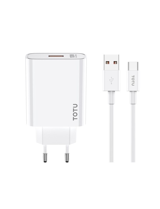 TOTU 100W USB-C Charger Set Quick Charge 3.0 White