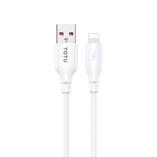 TOTU USB-A auf 8-Pin Lightning Schnelllade-Datenkabel 1m Weiss