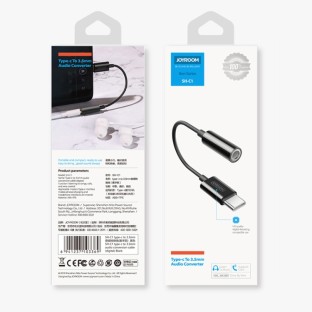 Joyroom USB-C auf 3.5mm Digital Audio Adapter SH-C1 Schwarz