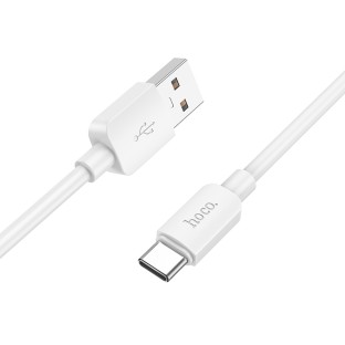 câble de charge hoco 1m 27W USB vers USB-C Blanc
