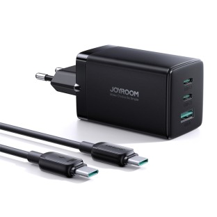 Joyroom Ultra 65W 2x USB-C + 1 chargeur rapide USB TCG01 avec câble USB-C