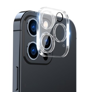 Copertura in vetro di protezione della fotocamera 9H per iPhone 15 Pro / 15 Pro Max