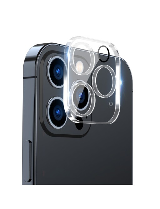 Copertura in vetro di protezione della fotocamera 9H per iPhone 15 Pro / 15 Pro Max