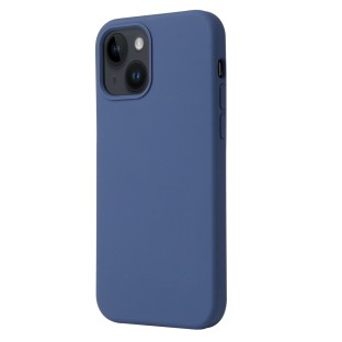 Custodia in silicone blu per iPhone 15 Plus
