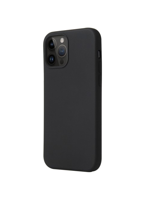 Etui en silicone noir pour iPhone 15 Pro