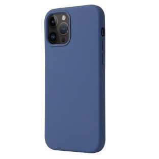 Custodia in silicone blu per iPhone 15 Pro Max