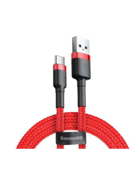 Baseus USB-A zu USB-C Daten-Ladekabel 2m Rot